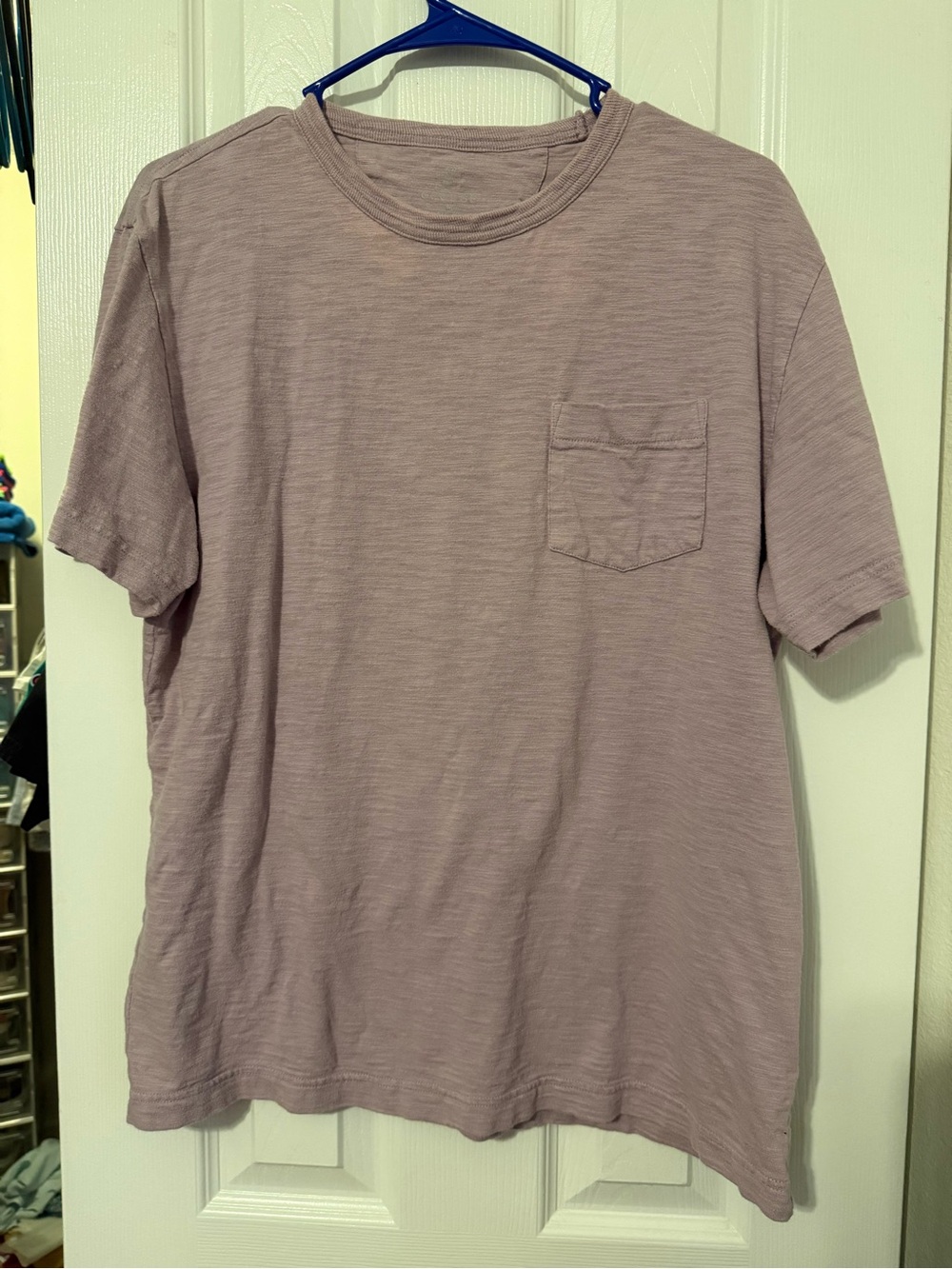 George Men's Light Lavender Crew Neck Pocket Tee